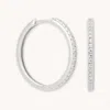 Astrid &amp; Miyu Essential Crystal Large Hoops