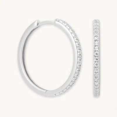 Astrid &amp; Miyu Essential Crystal Large Hoops