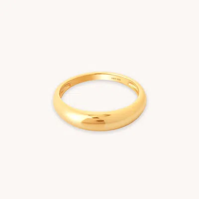 Astrid &amp; Miyu Essential Dome Ring In Gold
