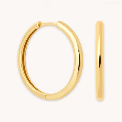 Astrid &amp; Miyu Essential Large Hoops In Gold