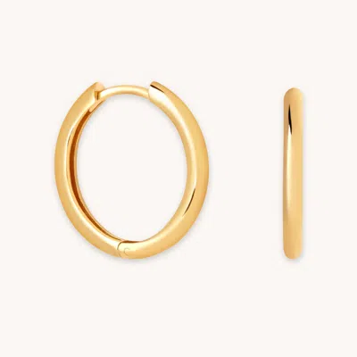 Astrid &amp; Miyu Essential Medium Hoops In Gold
