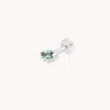 Astrid &amp; Miyu Evil Eye Marquise Cluster Piercing Stud