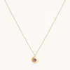 Astrid &amp; Miyu February Birthstone Necklace In Solid Gold