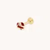 Astrid &amp; Miyu Garnet Heart &amp; Snake Piercing Stud