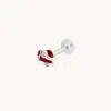 Astrid &amp; Miyu Garnet Heart &amp; Snake Piercing Stud