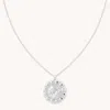 Astrid &amp; Miyu Gemini Bold Zodiac Pendant Necklace In Silver