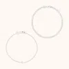 Astrid &amp; Miyu Gleam Tennis Bracelet Gift Set In Silver