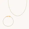 Astrid &amp; Miyu Gleam Tennis Chain Gift Set In Gold