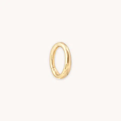 Astrid &amp; Miyu Graduated Rook Hoop Earring In Solid Gold
