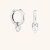 Astrid &amp; Miyu Heart Charm Huggies