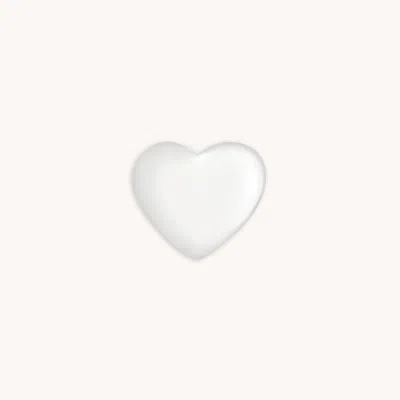 Astrid &amp; Miyu Heart Click Charm In 9k White Gold In Metallic