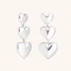 Astrid &amp; Miyu Heart Drop Stud Earrings