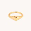 Astrid &amp; Miyu Heart Signet Ring