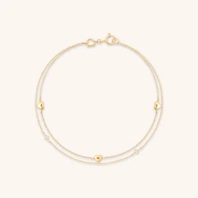 Astrid &amp; Miyu Heart Topaz Bracelet