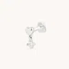Astrid &amp; Miyu Heart Topaz Charm Piercing Stud