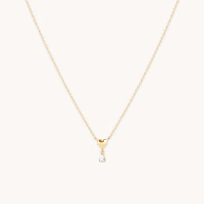 Astrid &amp; Miyu Heart Topaz Necklace