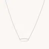 Astrid &amp; Miyu Id Pendant Necklace In Solid White Gold