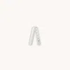 Astrid &amp; Miyu Illusion Crystal Hoop 6.5mm In Silver
