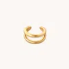 Astrid &amp; Miyu Illusion Essential Ear Cuff In Gold