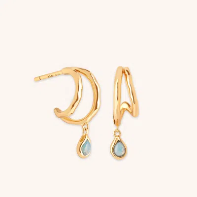 Astrid &amp; Miyu Illusion Opal Charm Huggies