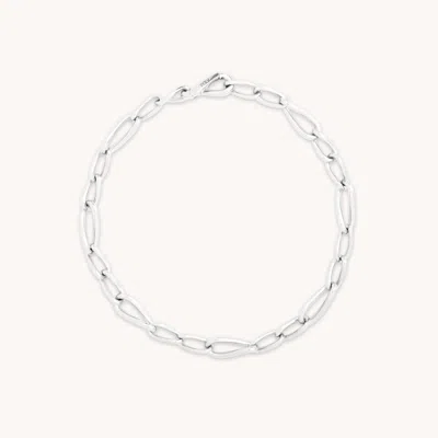 Astrid &amp; Miyu Infinite Chain Bracelet Small In Metallic