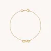 Astrid &amp; Miyu Infinite Charm Bracelet In Solid Gold
