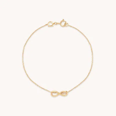 Astrid &amp; Miyu Infinite Charm Bracelet In Solid Gold