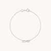 Astrid &amp; Miyu Infinite Charm Bracelet In Solid White Gold