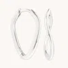 Astrid &amp; Miyu Infinite Hoops In Solid White Gold