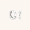 Astrid &amp; Miyu Infinite Huggies In Solid White Gold