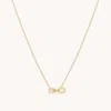 Astrid &amp; Miyu Infinite Pendant Necklace In Solid Gold