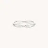 Astrid &amp; Miyu Infinite Topaz Pavé Ring In Solid White Gold