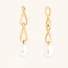 Astrid &amp; Miyu Infinity Pearl Statement Studs
