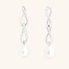 Astrid &amp; Miyu Infinity Pearl Statement Studs
