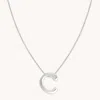 Astrid &amp; Miyu Initial Pendant Necklace C In Silver