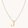 Astrid &amp; Miyu Initial Pendant Necklace J In Gold