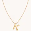 Astrid &amp; Miyu Initial Pendant Necklace K In Gold