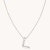 Astrid &amp; Miyu Initial Pendant Necklace L In Silver