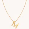 Astrid &amp; Miyu Initial Pendant Necklace M In Gold