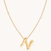 Astrid &amp; Miyu Initial Pendant Necklace N In Gold