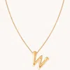 Astrid &amp; Miyu Initial Pendant Necklace W In Gold