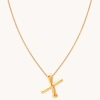 Astrid &amp; Miyu Initial Pendant Necklace X In Gold