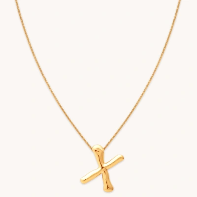 Astrid &amp; Miyu Initial Pendant Necklace X In Gold
