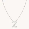 Astrid &amp; Miyu Initial Pendant Necklace Z In Silver