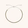 Astrid &amp; Miyu Ironstone Gemstone Bracelet In 9k White Gold