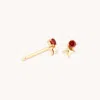 Astrid &amp; Miyu January Birthstone Earrings In Solid Gold