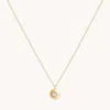 Astrid &amp; Miyu June Birthstone Necklace In Solid Gold