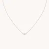Astrid &amp; Miyu Lab Diamond &amp; Pearl Cluster Necklace