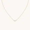 Astrid &amp; Miyu Lab Diamond &amp; Pearl Cluster Necklace