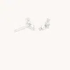 Astrid &amp; Miyu Lab Diamond &amp; Pearl Cluster Studs
